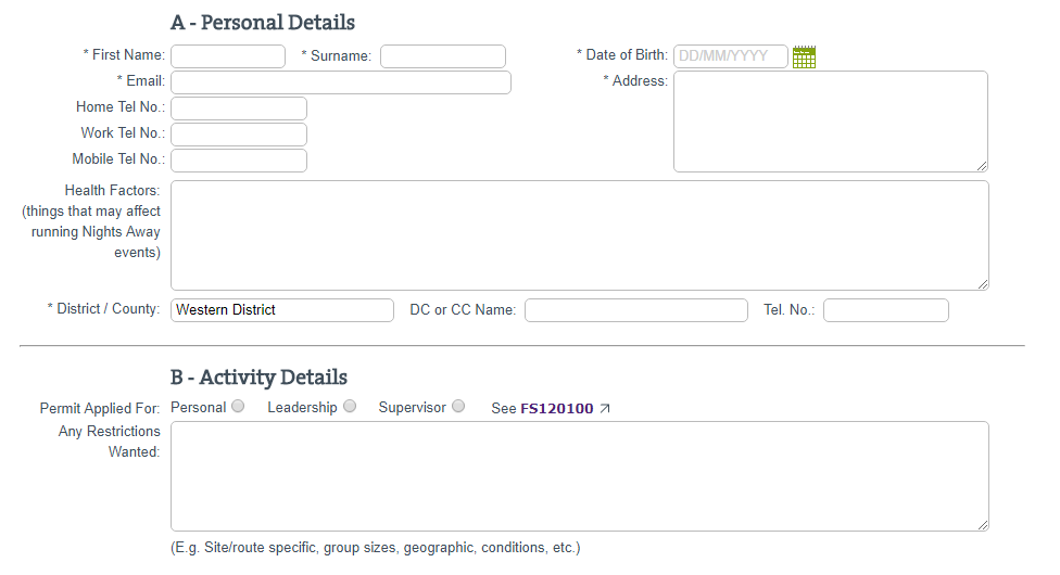 Formatted Forms