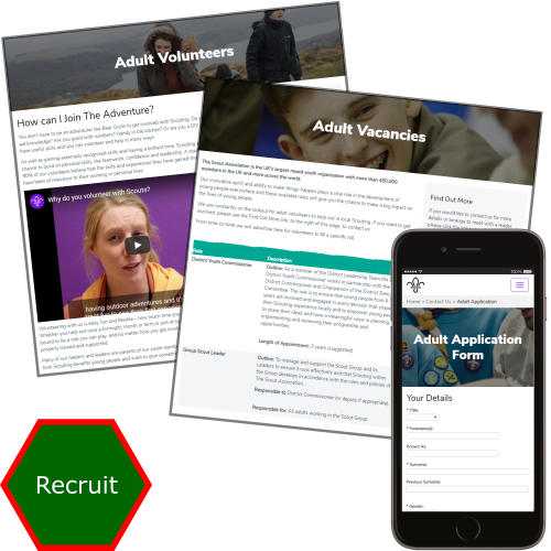 Recruit Scout adults and youth members