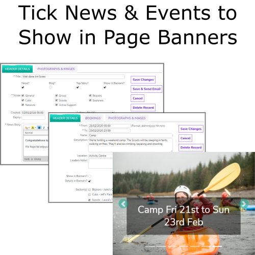 Tick to Show In Banners