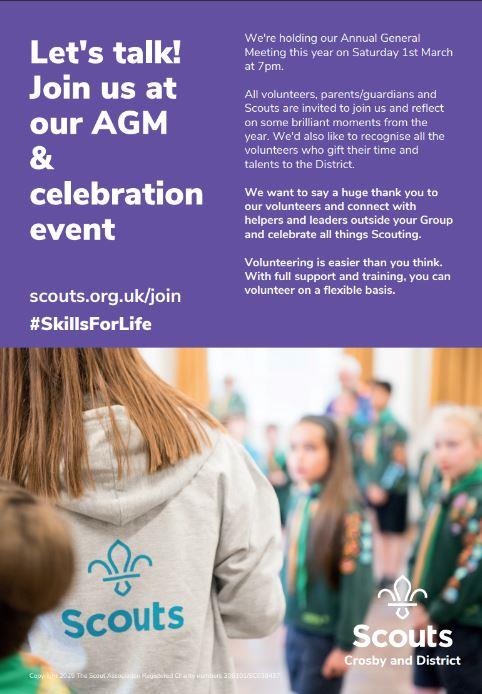 Crosby & District Scouts AGM & Social