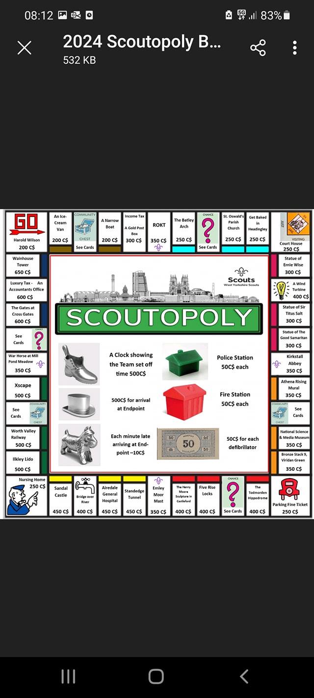 West Yorkshire Scoutopoly 2024